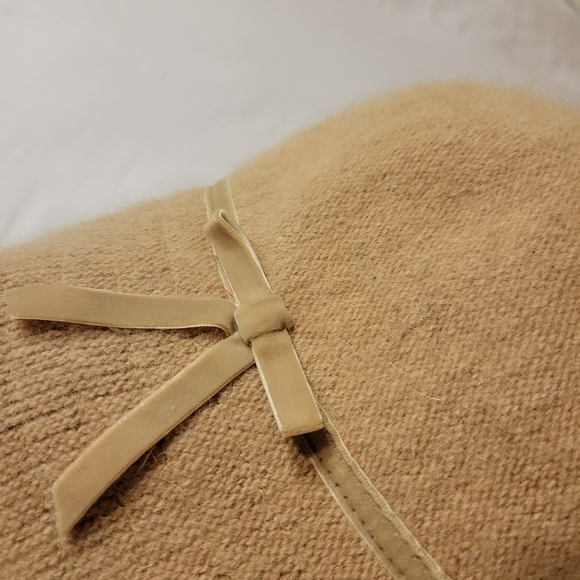 Elegant Tan Women's Hat with Bow Accent - Picture 6 of 8